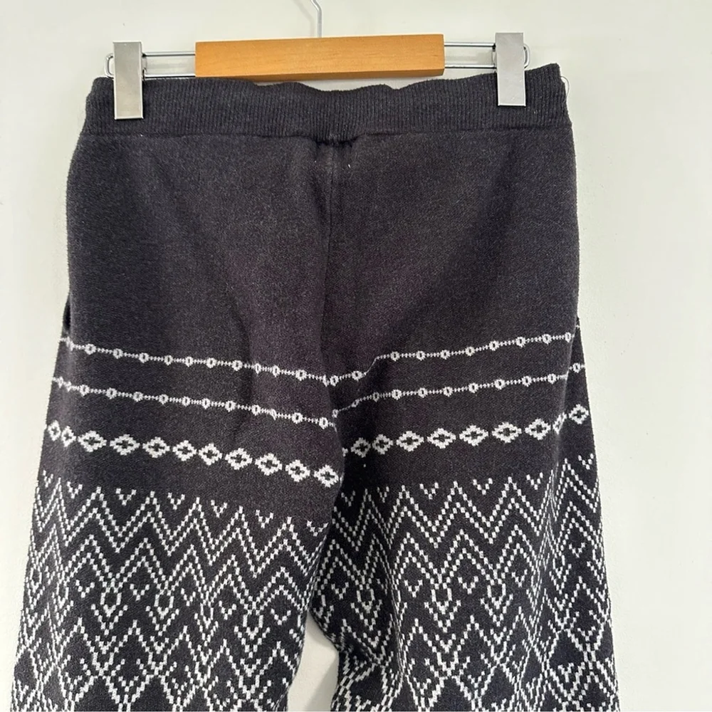 Joie Geometric Print Knit Joggers Sweatpants Grey Size Small Loungewear - Picture 10 of 13